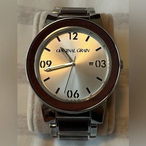 Original Grain - Silver/Mahogany 46 mm Watch